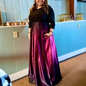 SLNY Wine Formal Gown sz 18